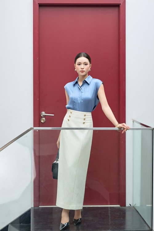 Cream Tuytsi Loose Skirt