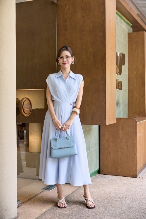 Woven Flared Dress