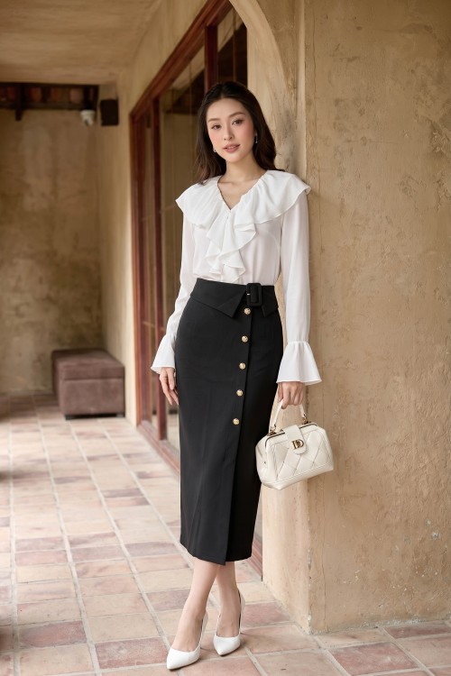 White Silk Blouse