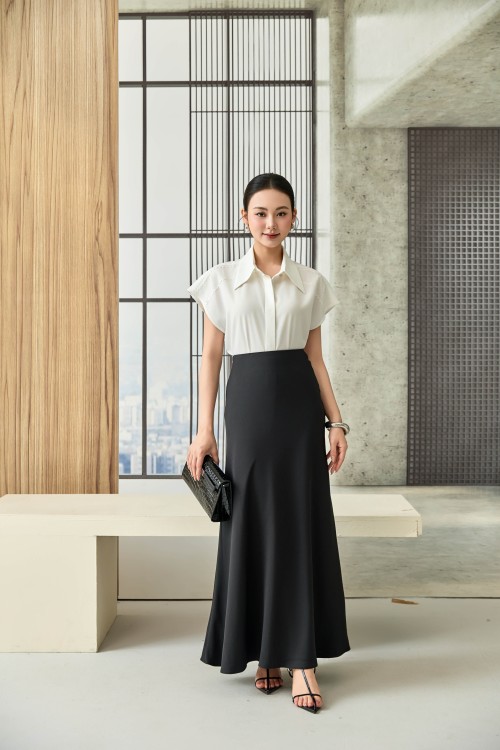 Black Woven Mermaid Skirt