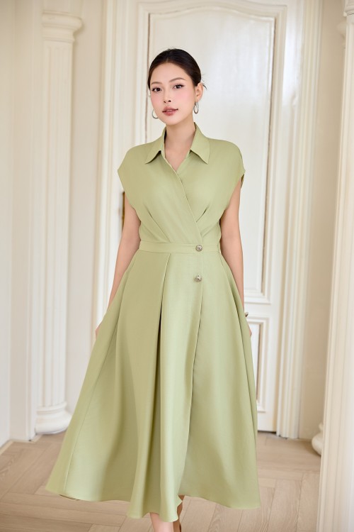 Woven Flared Dress