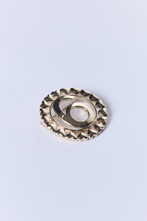 Heart Frame Number Six Brooch