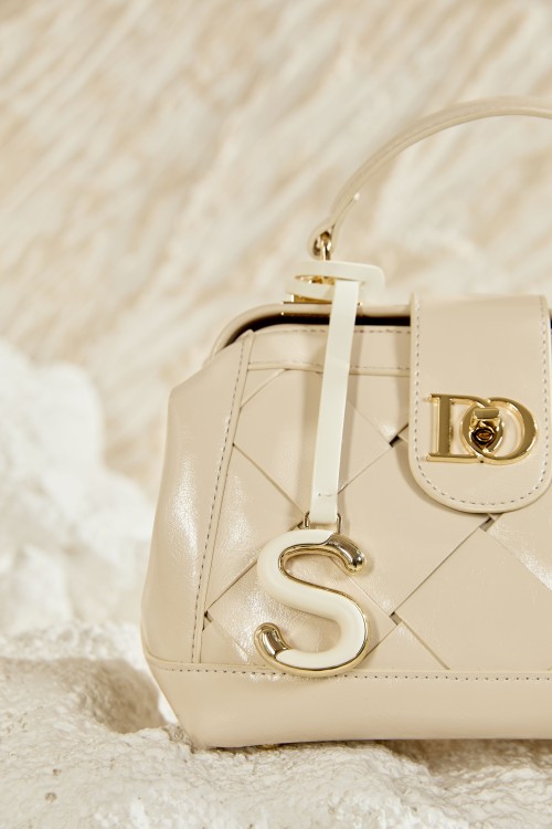 S Logo Leather Charm Strap