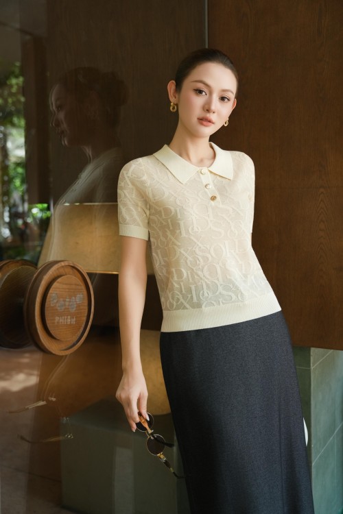 Sixdo Light Yellow Sixdo Knit Polo
