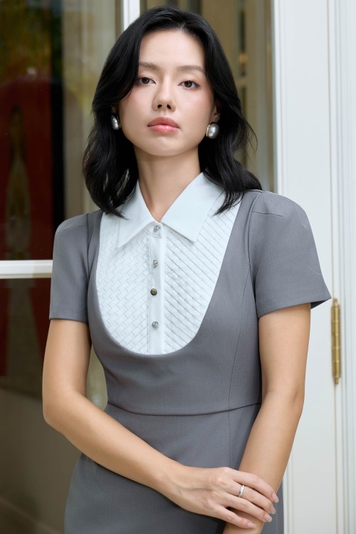 Sixdo Grey Tuytsi Pencil Dress