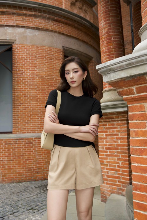 Sixdo Light Brown Khaki Shorts