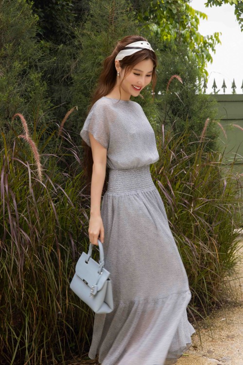 Sixdo Ocean Voile Maxi Dress