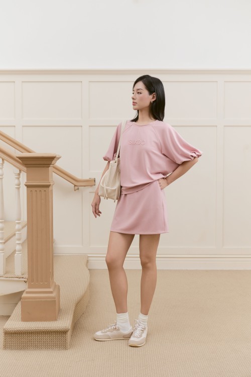 Sixdo SIXDO Knit Tshirt &amp; Skirt