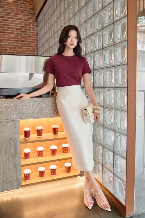 Sixdo Wine Sixdo Rose Cotton Tshirt