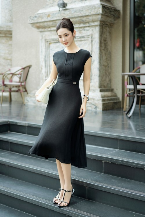 Woven Flared Dress
