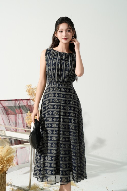 Chiffon Flared Dress 3