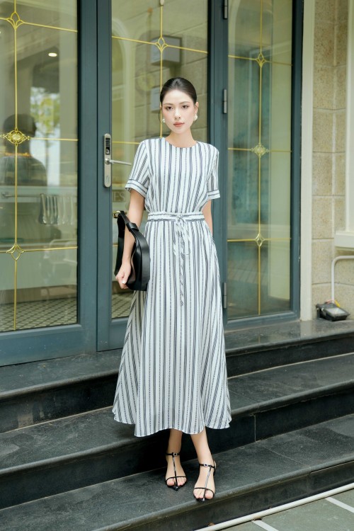 Woven Flared Dress