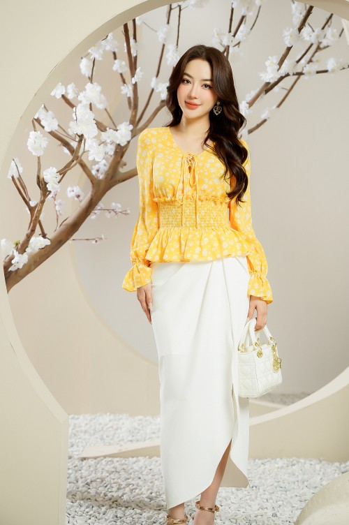 Floral Chiffon Top 2