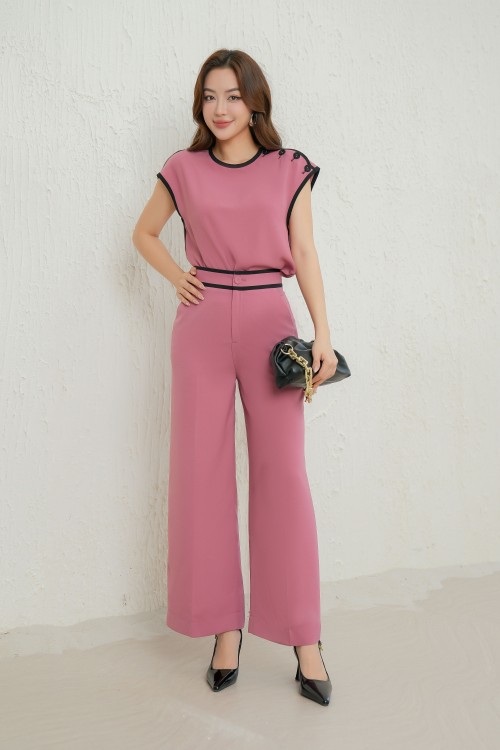 Wide Leg Woven Pants 2