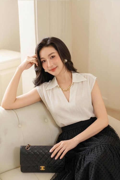 White Organza Blouse