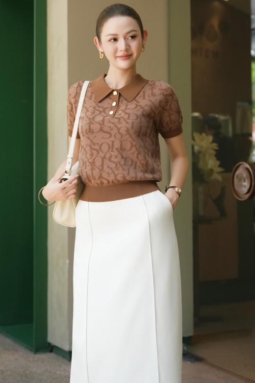 Brown Sixdo Knit Polo