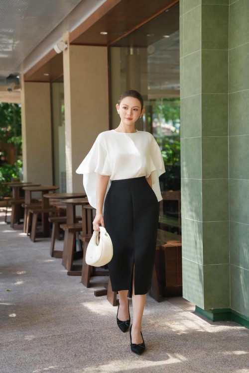 White Silk Blouse