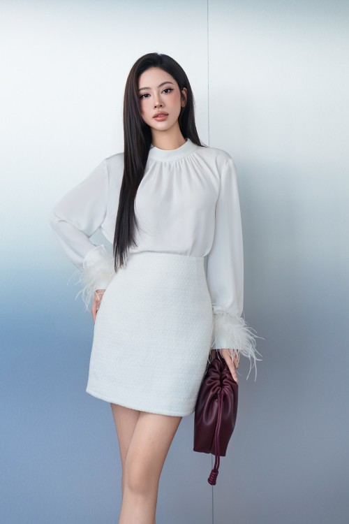 White Silk Blouse