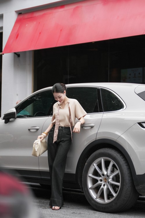 Beige Knit Blouse
