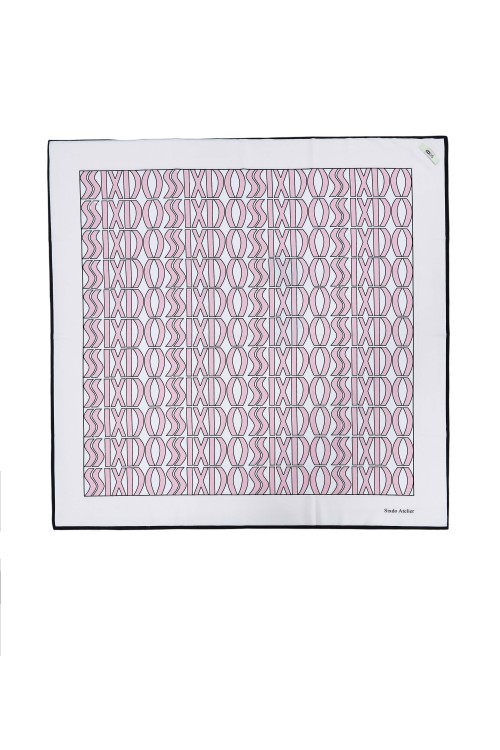 Light Pink Silk Scarf 90x90