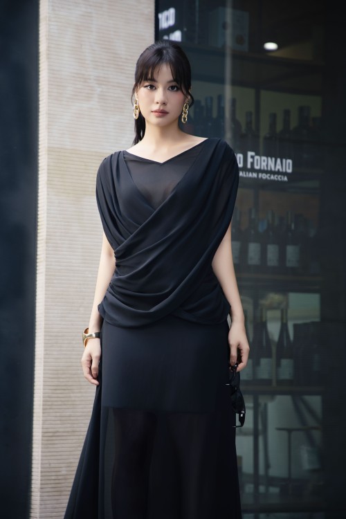 Black Chiffon Blouse