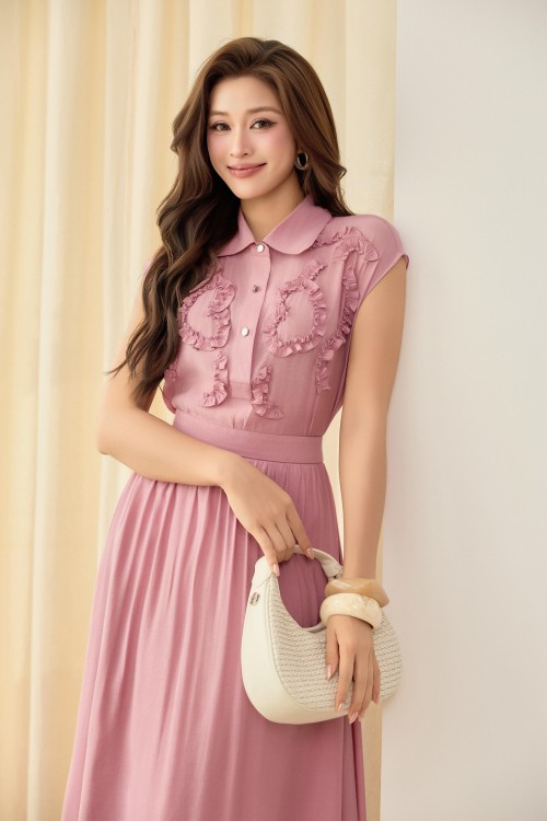 Murrey Organza Blouse