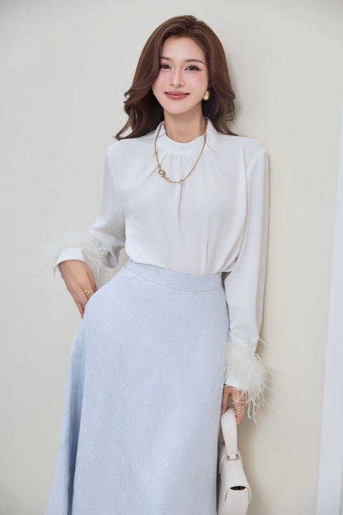 White Silk Blouse