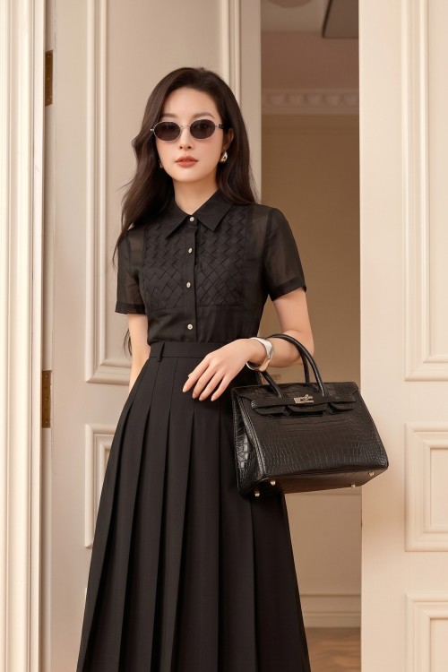 Black Organza Shirt