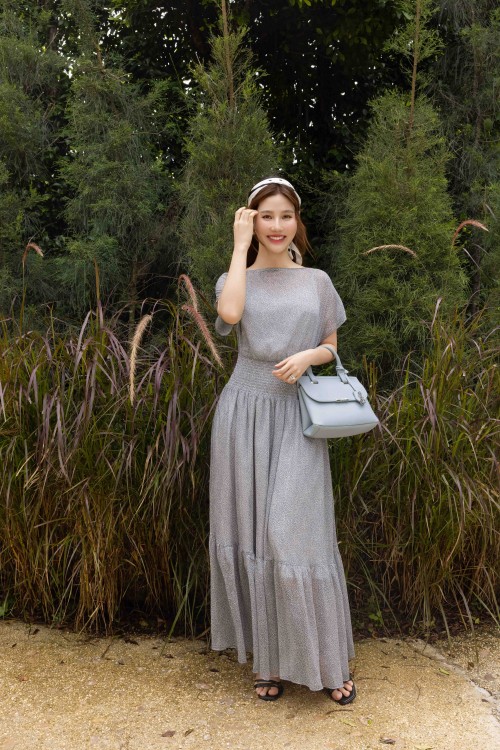 Ocean Voile Maxi Dress