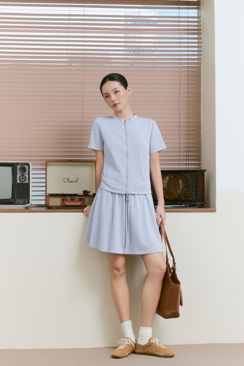 Mist Knit Tshirt &amp; Skirt