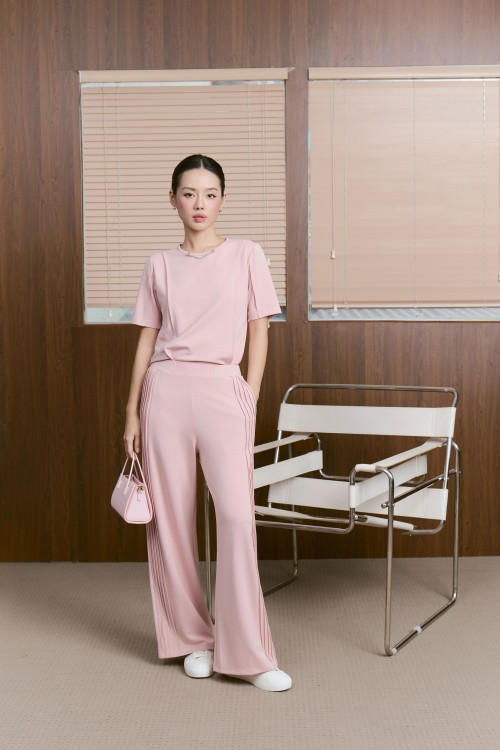 Pink Knit Tshirt &amp; Pants