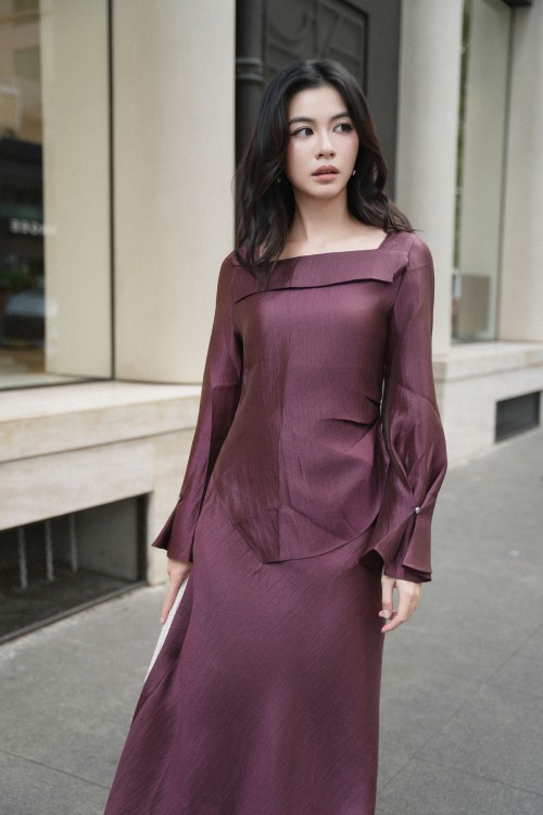 Russet Organza Blouse