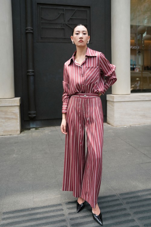 Russet Silk Shirt