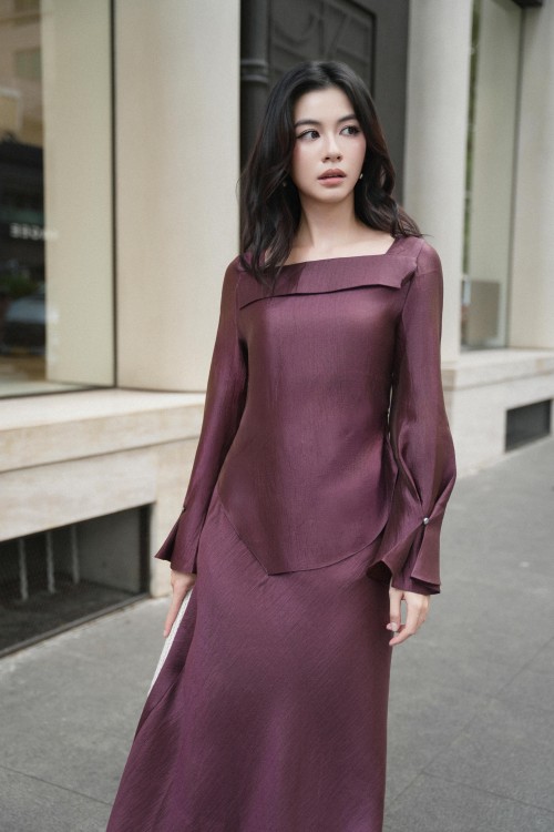 Russet Organza Blouse
