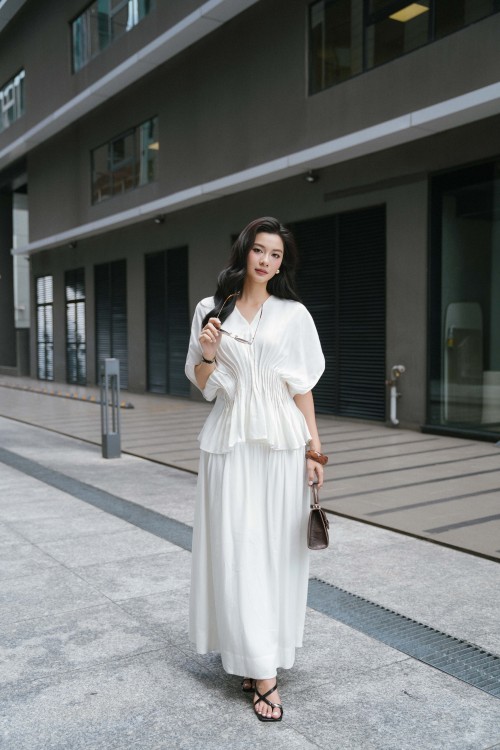 Linen Flared Skirt
