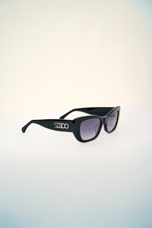 Black Chunky Frame Sunglasses