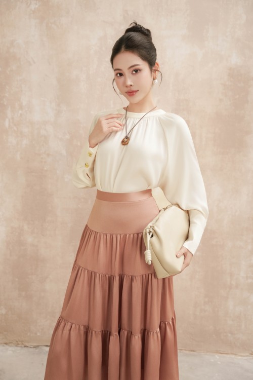 Cream Silk Blouse