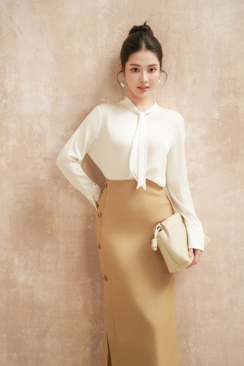 White Silk Blouse