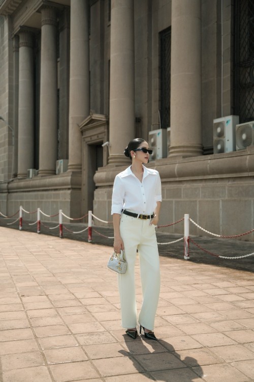 Off White Denim Loose Pants