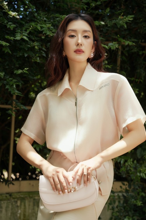 Beige Organza Blouse