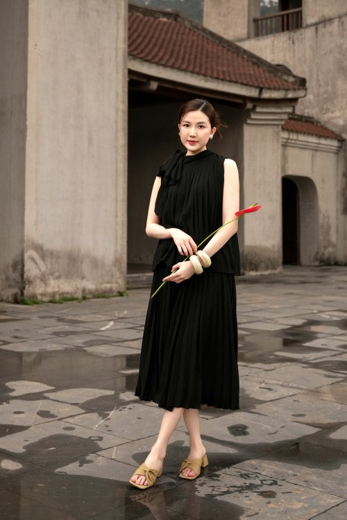 Black Chiffon Blouse