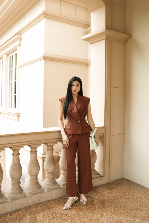 Caramel Woven Loose Pants