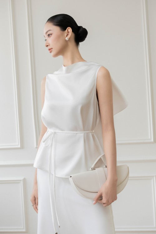White Silk Blouse